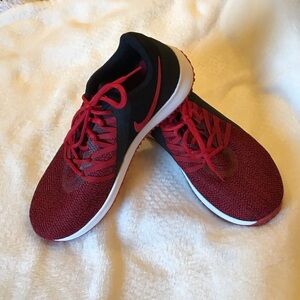 Nike Black and Red Athletic Sneakers